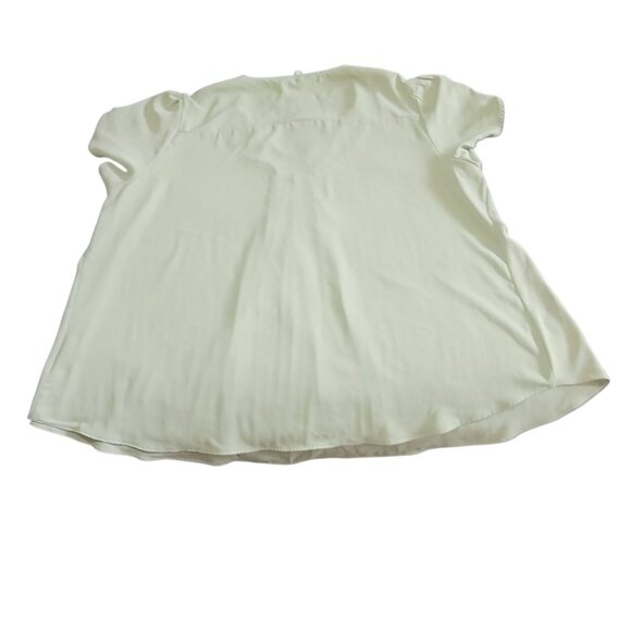 NWOT Bestbee short sleeved Womens Plus Chiffon blouse, 3XL, Color Matcha - Picture 2 of 3